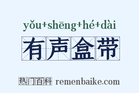 有声盒带是什么意思的图片